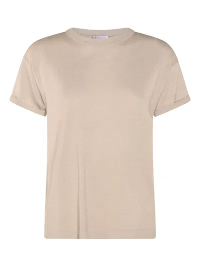 BRUNELLO CUCINELLI LUREX-DETAIL SHORT-SLEEVE T-SHIRT