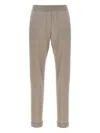 Brunello Cucinelli Wool And Silk Trousers In Gray
