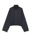 Brunello Cucinelli Lurex-detail Zip-up Blouse In Black