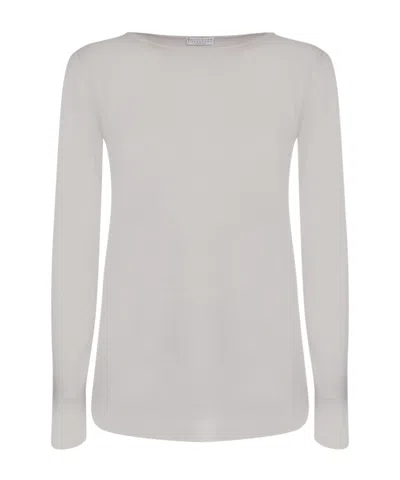 Brunello Cucinelli Lurex-detailing Sweater In White