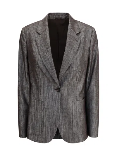 BRUNELLO CUCINELLI LUREX FABRIC BLAZER