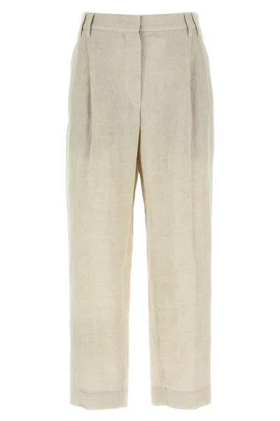BRUNELLO CUCINELLI BRUNELLO CUCINELLI LUREX LINEN TROUSERS