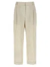 Brunello Cucinelli Pleated Belted Trousers