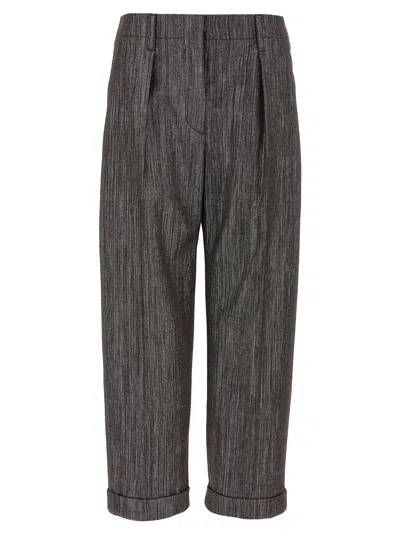 BRUNELLO CUCINELLI LUREX PANTS