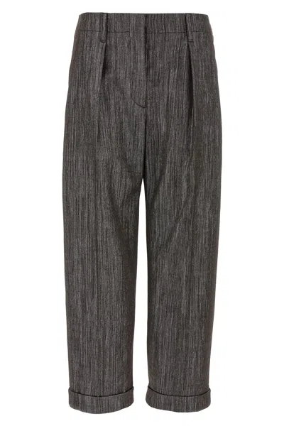 BRUNELLO CUCINELLI LUREX PANTS