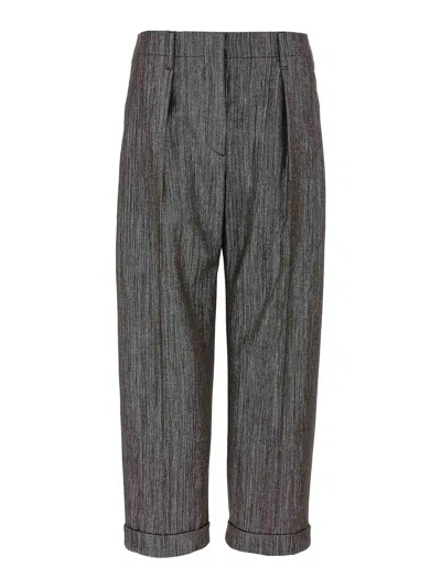 BRUNELLO CUCINELLI LUREX PANTS