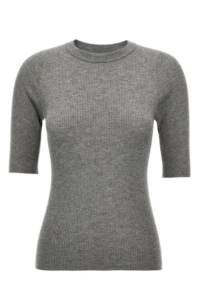 BRUNELLO CUCINELLI LUREX RIBBED SWEATER