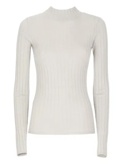 BRUNELLO CUCINELLI LUREX RIBBED SWEATER