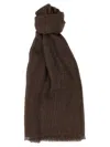 Brunello Cucinelli Lurex Scarf Scarves And Foulards Brown In Brown