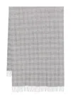 Brunello Cucinelli Lurex Scarf In Grey