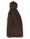Brunello Cucinelli Lurex Scarf Scarves And Foulards Brown In Brown