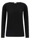 Brunello Cucinelli Boat Neck Cashmere & Lurex Knit Sweater In Black