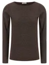 Brunello Cucinelli Lurex Sweater Sweaters And Cardigans Brown In Brown
