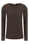 Brunello Cucinelli Lurex Sweater Sweaters And Cardigans Brown In Brown