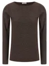 Brunello Cucinelli Lurex Sweater Sweaters And Cardigans Brown In Brown