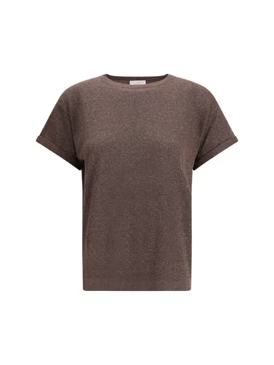 BRUNELLO CUCINELLI LUREX T-SHIRT
