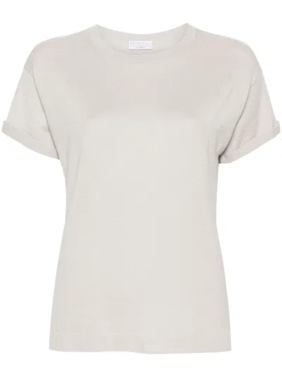 BRUNELLO CUCINELLI LUREX T-SHIRT