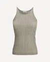 Brunello Cucinelli Shimmer Ribbed Tank Top