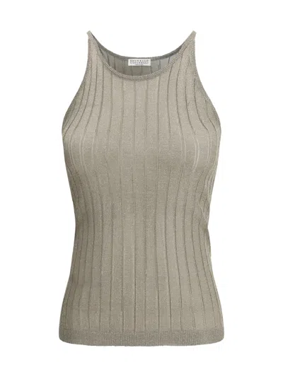 BRUNELLO CUCINELLI LUREX TANK TOP