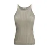 Brunello Cucinelli Lurex Tank Top In Gray
