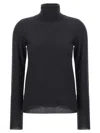 Brunello Cucinelli Lurex Turtleneck Sweater, Cardigans In Black