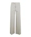 Brunello Cucinelli Concealed-fastening Tailored Trousers In Gray