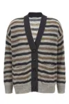 Brunello Cucinelli Lurex Wool Cardigan Sweaters And Cardigans Multicolor