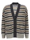 Brunello Cucinelli Lurex Wool Cardigan Sweaters And Cardigans Multicolor