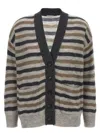 Brunello Cucinelli Lurex Wool Cardigan Sweaters And Cardigans Multicolor