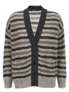 Brunello Cucinelli Lurex Wool Cardigan Sweaters And Cardigans Multicolor In Multi