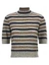 Brunello Cucinelli Lurex Wool Cropped Sweater Sweaters And Cardigans Multicolor