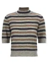 Brunello Cucinelli Lurex Wool Cropped Sweater Sweaters And Cardigans Multicolor