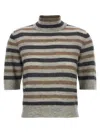 Brunello Cucinelli Lurex Wool Cropped Sweater Sweaters And Cardigans Multicolor