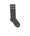 Brunello Cucinelli Luxe Detailed Long Socks In Gray