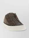 Brunello Cucinelli Round-toe Low-top Casual Shoes In Brown