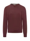 Brunello Cucinelli Luxurious Cashmere Pullover In Brown