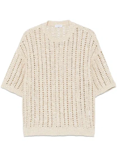 BRUNELLO CUCINELLI BRUNELLO CUCINELLI LUXURIOUS SILK BLEND SWEATER