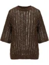 Brunello Cucinelli Rustic Duzzling Net Jersey Sweater
