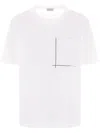 Brunello Cucinelli Classic Pocket Tee Shirt Clothing In White