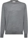 Brunello Cucinelli Cashmere And Silk Sweater In Gray