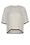 Brunello Cucinelli Striped Motif Wool And Cashmere Sweater