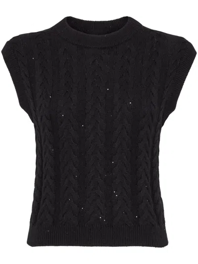 BRUNELLO CUCINELLI MAGLIA DAZZLING DOUBLE CABLE DI COTONE