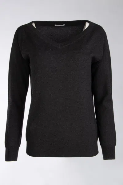Brunello Cucinelli Maglia M12150132 C2803 In Black