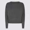 Brunello Cucinelli Grey Wool Cardigan In Grey