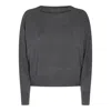 Brunello Cucinelli Grey Wool Cardigan In Grey