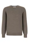 Brunello Cucinelli Crew Neck Knitwear Sweater In Brown