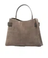 Brunello Cucinelli Brown Tote Bags In Brown