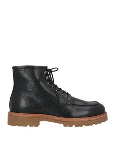 Brunello Cucinelli Man Ankle Boots Black Size 9 Leather