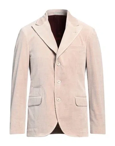 Brunello Cucinelli Man Blazer Beige Size 42 Cotton, Cashmere, Elastane