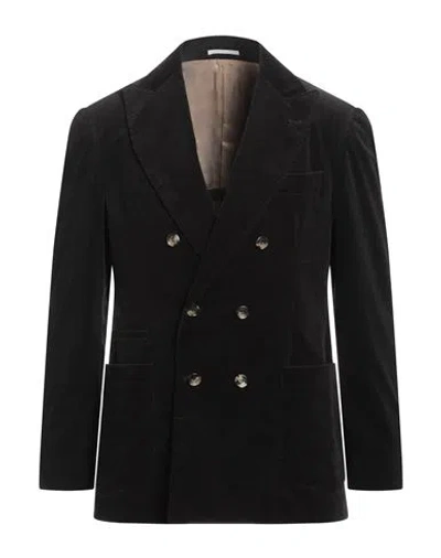 Brunello Cucinelli Man Blazer Black Size 44 Cotton, Cashmere, Elastane